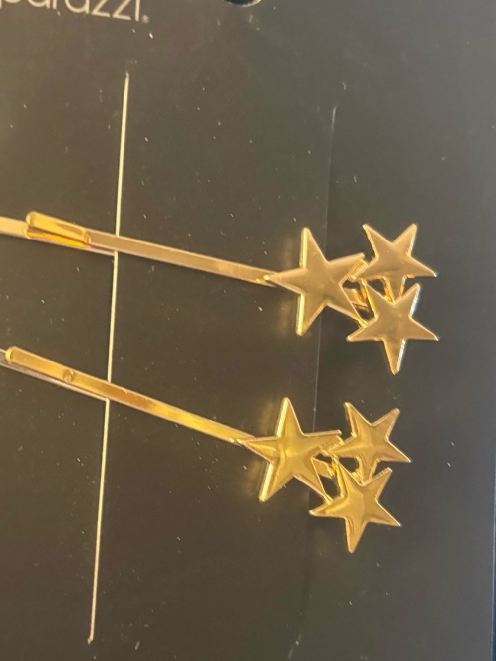 Gold tone Star Bobby Pins